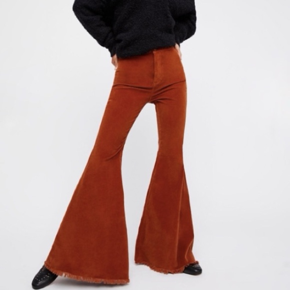 Free People Wide Flare Jeans